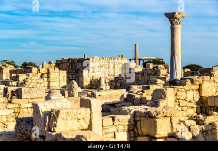 Rovine di Kourion, antica città greca di Cipro Foto Stock