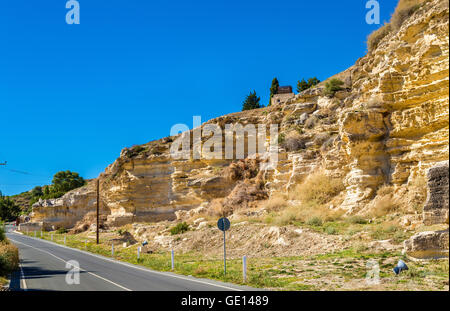 Strada per la città antica di Kourion - Cipro Foto Stock