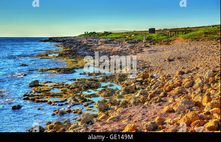 Seashore in Paphos - Cipro Foto Stock