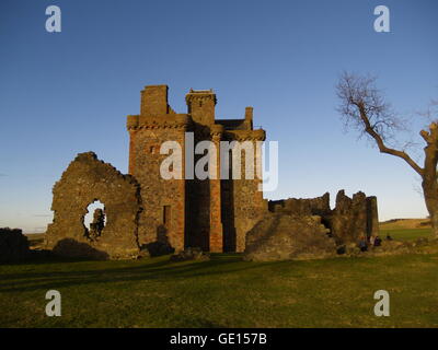 Castello Scozzese rovina, Balvaird Castello, Scozia centrale Foto Stock