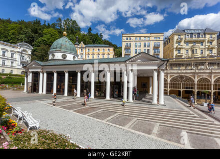 Cross Spring Pavilion Hotels and Apartments Spa Town Marianske Lazne Repubblica Ceca Marienbad Czechia Foto Stock