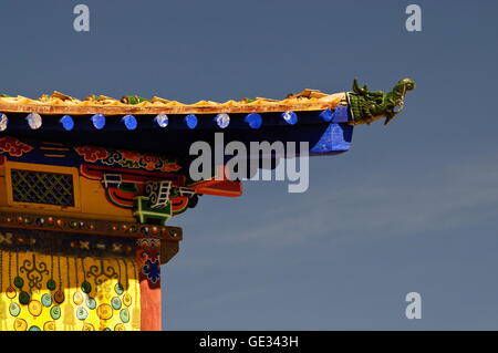 Geografia / viaggi, Cina, Tibet, Shigatse, Shalu, monastero, vista esterna, tetto, Additional-Rights-Clearance-Info-Not-Available Foto Stock