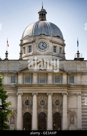 Irlanda, Dublino, Merrion Street Upper, Dail Leinster House, il governo irlandese, sede del palazzo del parlamento Foto Stock