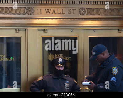 New York Stock Exchange, Wall Street, azioni, obbligazioni Foto Stock