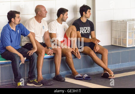 Madrid, Spagna. 22 Luglio, 2016. Vista del pubblico in Concepción centro sportivo piscina dove prendere in luogo delle donne giovani pallanuoto campionati, Madrid, Spagna. Enrique Davó/Alamy Live News. Foto Stock