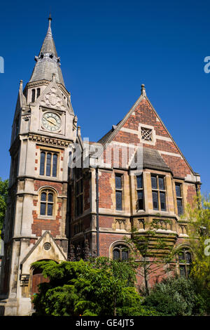 Una vista della bellissima architettura che ospita la biblioteca presso il Pembroke College di Cambridge, UK. Foto Stock