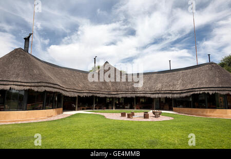 L'Okonjima Bush Camp la Reception Principale / Lounge edificio in Namibia Foto Stock
