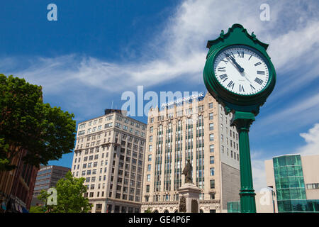 PORTLAND, Maine - luglio 5, 2016 - Portland situato su una penisola che si estende nel Casco Bay.Portland è la città più grande nel Maine Foto Stock