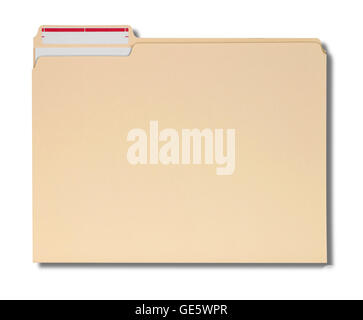 Cartella Manila con documenti Foto Stock