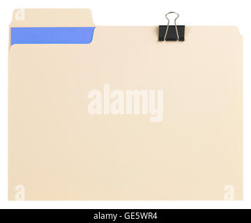 Cartella Manila con documenti Foto Stock