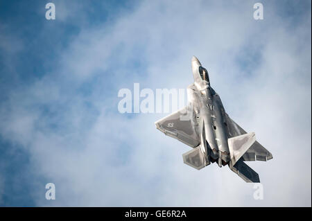 Lockheed Martin F-22 Raptor della United States Air Force presso il Royal International Air Tattoo RAF Fairford Foto Stock