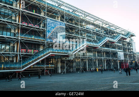 Centro Georges Pompidou Museo di Parigi Foto Stock