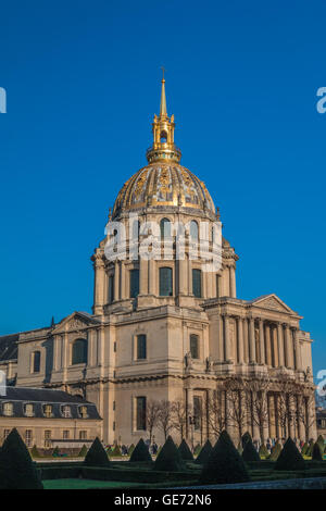 La cupola di Les Invalides Museum di Parigi Francia Foto Stock