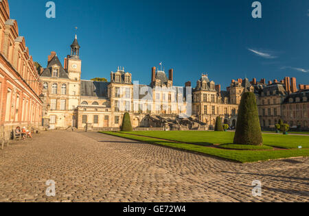 Palazzo di Fontainebleau in Francia Foto Stock