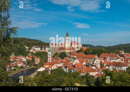 Cesky Krumlov città in Repubblica Ceca Foto Stock