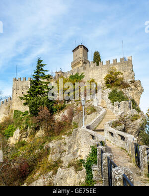 Guaita, prima torre di San Marino Foto Stock