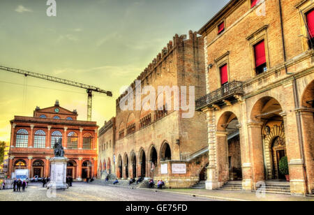 Vista di Piazza Cavour a Rimini - Italia Foto Stock
