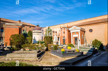 Il cimitero monumentale della Certosa - Ferrara, Italia Foto Stock