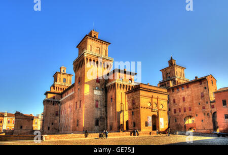 Castello Estense o castello di San Michele in Ferrara - Italia Foto Stock