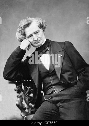 HECTOR BERLIOZ (1803-1869) francese romantica. Foto Pierre Petit circa 1863 Foto Stock