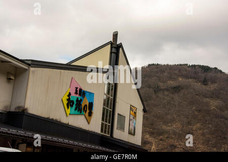 Tecniche di produzione della carta a Gokayama, Giappone Foto Stock