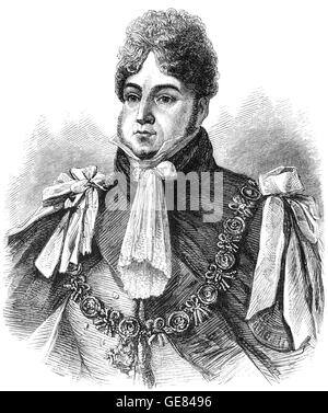 George Frederick, servita come Prince Regent durante il suo padre finale della malattia mentale. Dopo la morte di suo padre George III, il 29 gennaio 1820. egli divenne Re Giorgio IV fino alla sua propria morte dieci anni più tardi. Foto Stock