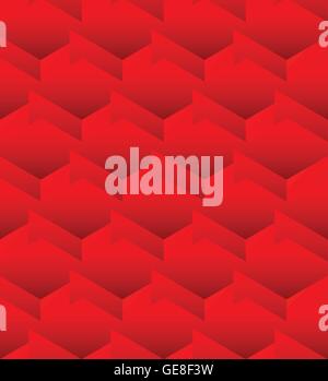 Cubi perfettamente ripetibile, modello 3D sfondo geometrico. Illustrazione Vettoriale