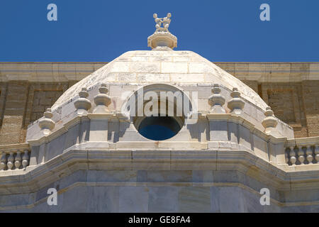 Dettaglio di architettura storica di Cadiz, Spagna. Foto Stock