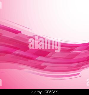 Abstract rosa tecnologia wave sfondo, vettore di stock Illustrazione Vettoriale