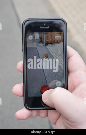 Pokemon andare sullo smartphone Foto Stock