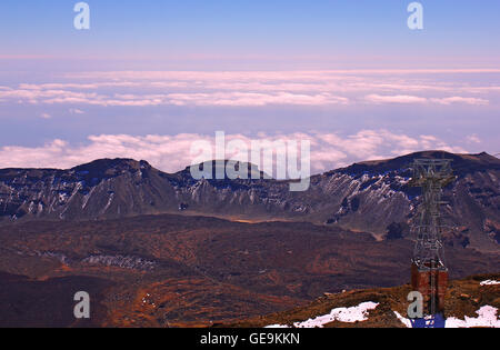 Al di sopra del cielo (vulcano Teide, Tenerife, Isole Canarie) Foto Stock