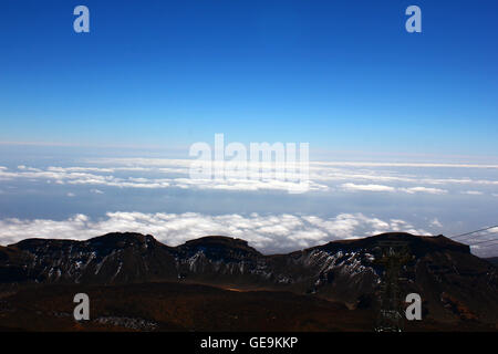 Al di sopra del cielo (vulcano Teide, Tenerife, Isole Canarie) Foto Stock