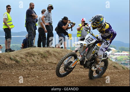 Loket, Repubblica Ceca. Il 24 luglio, 2016. Maximilian Nagl (GER) compete in MXGP Grand Prix, la prima gara, Loket, Sokolov Regione, Repubblica Ceca, Domenica, 24 luglio 2016. © Pavel Nemecek/CTK foto/Alamy Live News Foto Stock