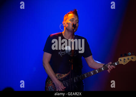 LAS VEGAS NV - Luglio 23, 2016: ***COPERTURA CASA*** Blink 182 in corrispondenza del giunto al Hard Rock Hotel & Casino in Las Vegas NV il 23 luglio 2016. Credito: Erik Kabik fotografia/ MediaPunch Credito: MediaPunch Inc/Alamy Live News Foto Stock