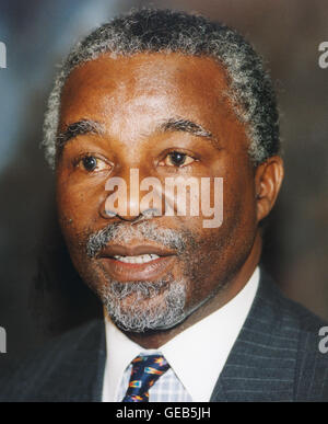 THABO MBEKI presidente del Sud Africa Foto Stock