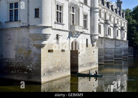 Castello di Chenonceau sul fiume Cher, Francia Foto Stock