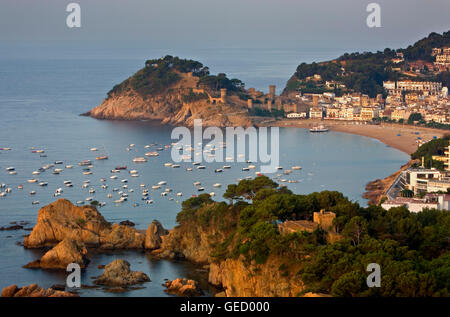 Tossa de Mar.Costa Brava. La provincia di Girona. La Catalogna. Spagna Foto Stock