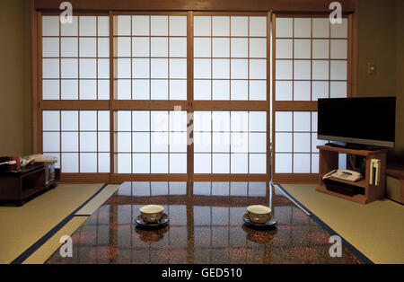 Di KAMIKOCHI,Giappone- maggio 22,2016: tradizionale giapponese in camera in stile tradizionale Foto Stock