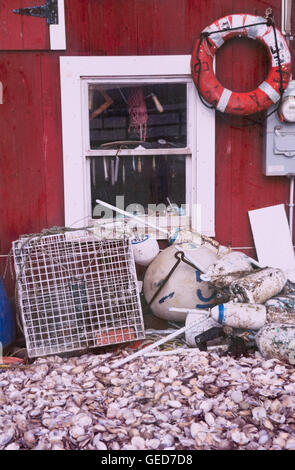 Shack a Menemsha di Martha's Vineyard in Massachusetts Foto Stock