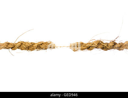 Appeso a un filo Foto Stock