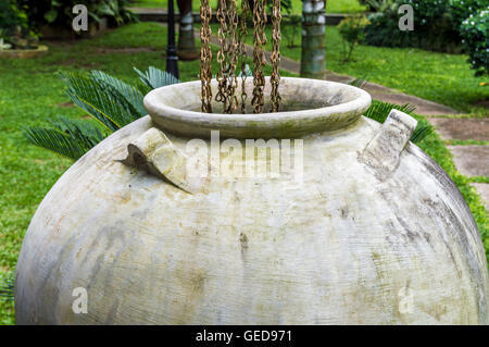 Grande l'acqua piovana raccolta di vasi Foto Stock