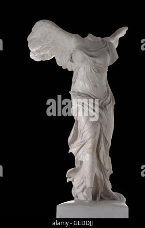 Nike di Samotracia, la Vittoria Alata di Samotracia, scultura, 220-190 A.C. Foto Stock