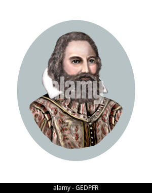 John Smith, 1580-1631, capitano, avventuriero Foto Stock