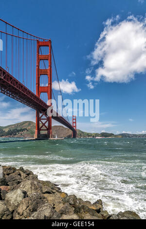 Il Golden Gate Bridge di San Francisco Foto Stock