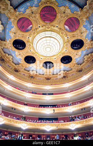 Gran Teatre del Liceu opera house, La Rambla, Ciutat Vella, Barcelona, Spagna Foto Stock