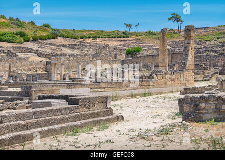 Kamiros rovine. Rhodes, Grecia Foto Stock