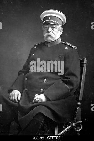 OTTO von Bismarck (1815-1898) statista prussiano circa 1880 Foto Stock