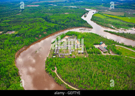 Geografia,corsa,Canada,Ontario,Thunder Bay,Fort William parco storico sulla banca del fiume Kaministiquia in città Thunder Bay Foto Stock