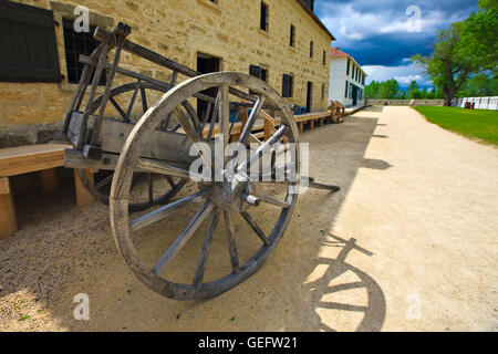 Geografia,corsa,Canada,Manitoba,Selkirk,al di fuori del carro Furloft/Saleshop (costruito nel 1831) inferiore Fort Garry,una nazionale Foto Stock