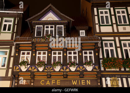 Cafe Wien, Wernigerode Foto Stock